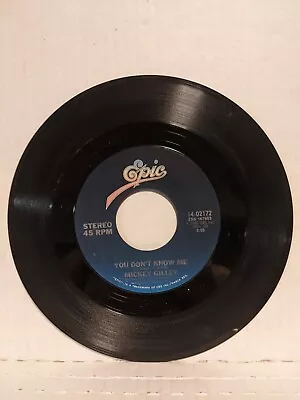 45 ~Mickey Gilley:  You Don't Know Me / Jukebox Argument  Epic 1981 (EX+) • $9.99