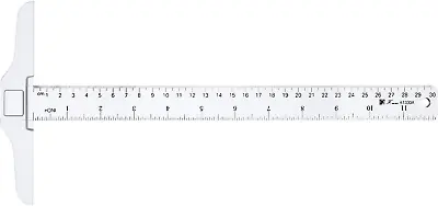 Pangda 12 Inch/ 30 Cm Junior T-Square Plastic Transparent T-Ruler For Drafting A • $12.21