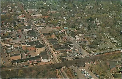 Metuchen NJ New Jersey Birds Eye View Aerial Postcard F593 • $9.19