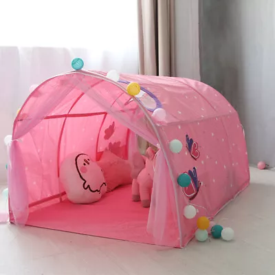 Kid's Bed Tunnel Tent Canopy Mosquito Net Pop Up Playhouse Crib Bed Tunnel • $79.99