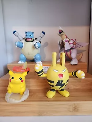 Lot Of 4 Genuine Pokemon Figures 1999 TOMY 2007 Jakks Blastoise 2006 Palkia • $0.99