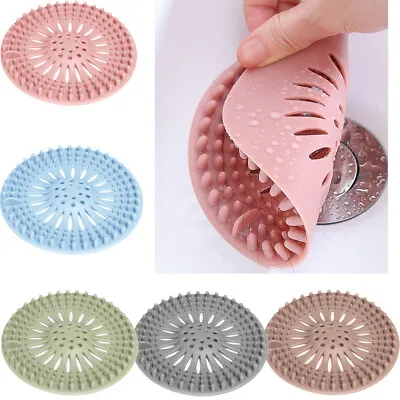 Hair Trap Shower Bath Plug Hole Waste Catcher Stopper Floor Drain Sink Strainer • £3.59