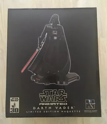 Star Wars Animated Darth Vader Gentle Giant Limited Edition Maquette Statue MISB • £199.99