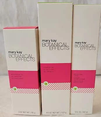 3 Pc Set~MARY KAY BOTANICAL EFFECTS~ALL SKIN TYPE~CLEANSER/TONER/MOISTURIZER*NEW • $59.99