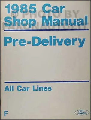 1985 Lincoln Maintenance Manual Town Car And Mark VII And Continental  • $21.95