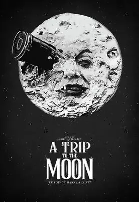 A Trip To The Moon  Le Voyage Dans La Lune  Vintage Adventure Movie Poster • $18