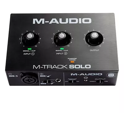 M-Audio M-Track Solo 2-Channel USB Interface Streaming And Podcasting • $47