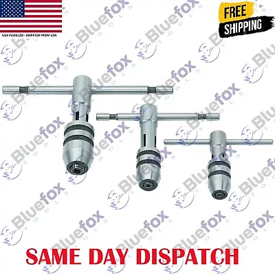 Tap Wrench Reversible T Bar Handle Set Of 3 Pcs M1-M12 For Tap & Die Set USA • $15.70