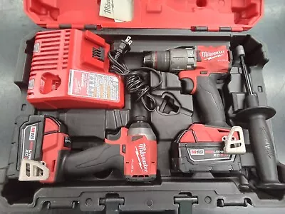 Milwaukee M18 FUEL 18V 2-tool Hammer Drill Impact Driver Combo Kit  2997-22 • $275