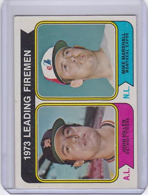 1974 Topps Set Break #208 Leading Firemen John HIller Mike Marshall Card VINTAGE • $9.83