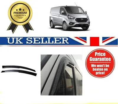 Ford Transit Custom 2012 + Wind Deflectors Rain Sun Smoke Guard Window Deflector • £23.99