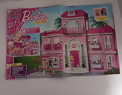 Barbie Mega Bloks Build N Style Luxury Mansion  80229 - Instruction/Parts Manual • $13.30