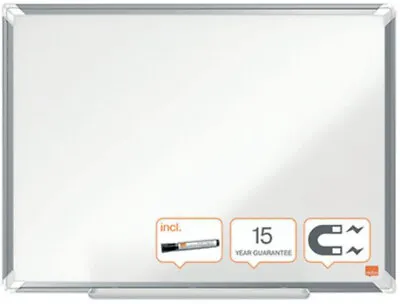 Nobo Premium Plus Steel Magnetic Whiteboard 1200 X 900mm 1915156 • £78.30