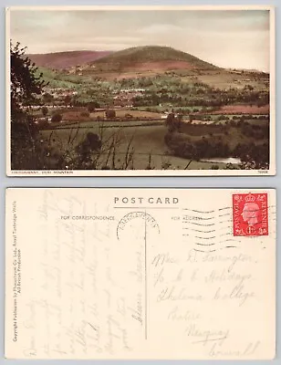 S21712 Deri Mountain Abergavenny  Wales Photochrom Postcard 1939 Stamp • £1.29