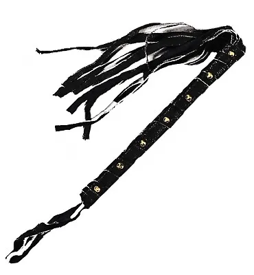 Gothic Leather Scourge CAT-O-NINE TAIL WHIP Cosplay LARP Costume Prop Weapon-NEW • $5.97