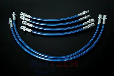 BLUE STAINLESS STEEL BRAKE LINES For 1994-98 BMW 3 SERIES E36 BRAIDED HOSE PIPE • $49.41