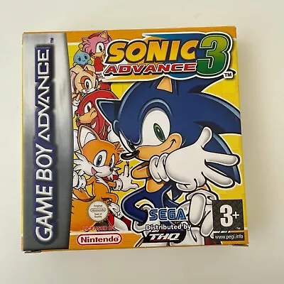 Sonic Advance 3  - Game Boy Advance GBA - Boxed Complete In Box CiB • £29.99