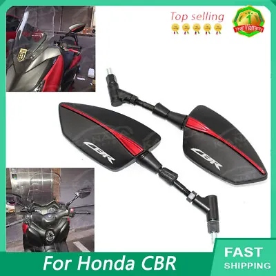 For Honda CBR600RR 900RR 1000RR Strom Thread Left Right Rear Rearview Mirrors • $33.47