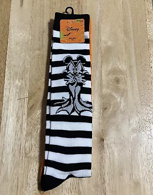 Disney Halloween Mickey Mouse Vampire & Pumpkins Knee High Socks Shoe Size 4-10 • $14.95