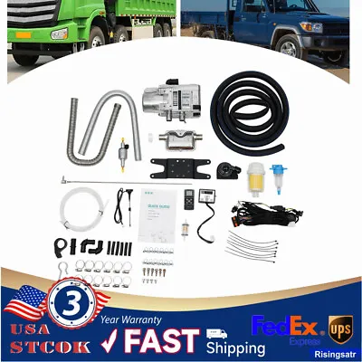 5KW 12V Diesel Water Heater Kit For RV Cars Heat Conduction Coolant Heating US • $290