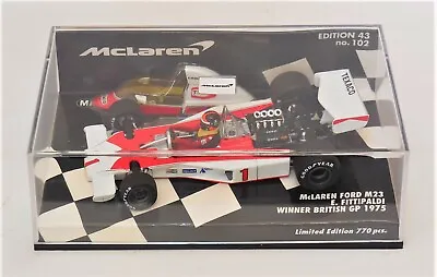 1/43 Minichamps McLaren M23 # 1 Emerson Fittipaldi Winner British GP 1975  • $109.95