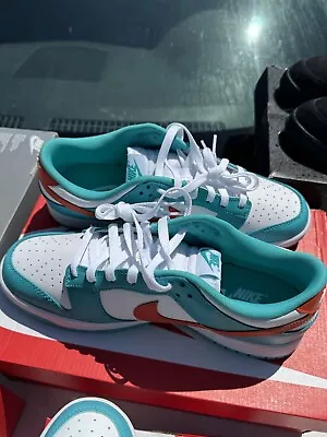 Size 10 - Nike Dunk Low Miami Dolphins • $129.97