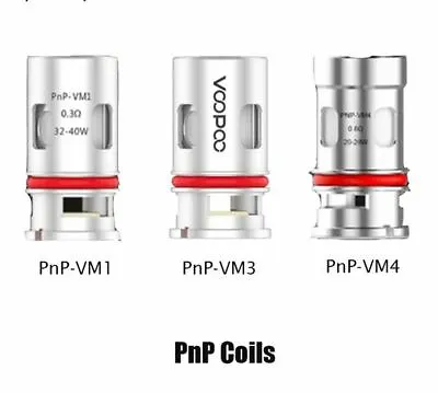 £8.99 • Buy VooPoo PnP Coils PnP-VM1 | PnP-VM3 |PnP-VM4|PnP-VM5 |PnP VM6 Mesh | RBA| Coils 