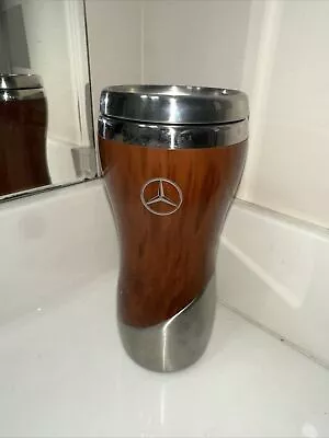 Mercedes-Benz Gray Wood Grain 16 Oz Tumbler Coffee Mug • $25