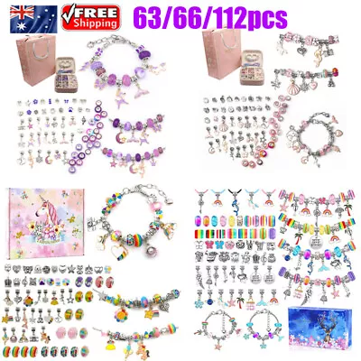 Bracelet Making Kit DIY Charm Bracelets Jewelry Beads Crafts Set For Girls Gifts • $21.99