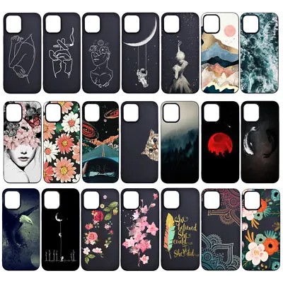 For Huawei P30 P40 P20 P8 P9 Lite Painted Pattern Silicone Back Case Phone Cover • £4.43