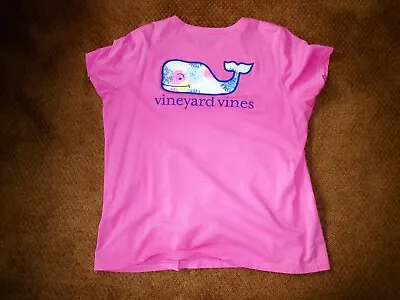 Vineyard Vines Womens Xl Short Sleeve T Shirt- Bright Pink! • $19.99