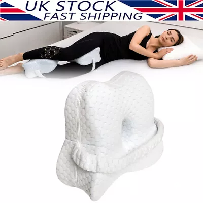 Orthopedic Memory Knee Pillow Leg Hip Cushion Positioner Sciatica Pain Relief Uk • £0.01