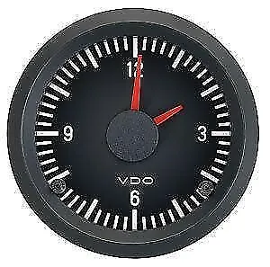 £53.78 • Buy VDO Cockpit International 12V Analogue Clock 52mm Diameter Gauge Car
