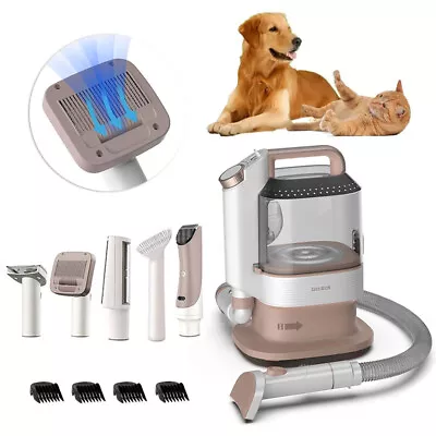 Freestand Pet Grooming Tool Pet Hair Deshedding BrushDog Brush Vacuum Cleaner • £95.95