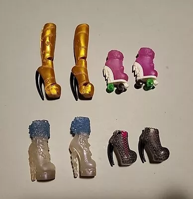 Monster High Shoes Lot 8 Pieces Boots Heels Roller Skates • $5.95