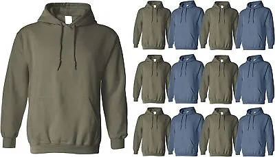 Mens Wholesale Hoodie Sweatshirts Cotton Blend Bulk Adults Hoodies Sweatshirt • $150.96
