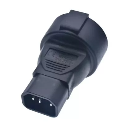 IEC 320 C14 Male To Europe Schuko Female Socket Short Power Plug Converter Ad... • $14.90