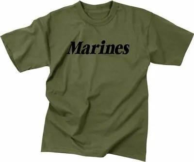 Olive Drab MARINES Physical Training T-Shirt USMC Official Workout PT Tee • $17.99