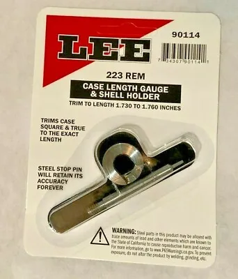 Lee 90114 .223 REMINGTON 5.56mm Case Length Gage And Shellholder  • $11.91