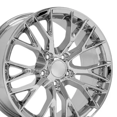 Chrome Wheels SET 18x8.5 19x10 Fits C6 Corvette C7 Z06 Style • $1061