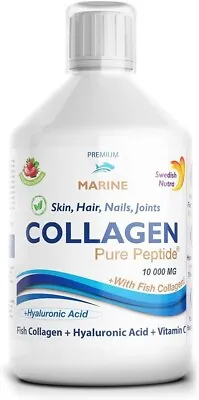 £15.49 • Buy Swedish Nutra Marine Collagen Drink 10,000mg With Vitamin C+ Anti-Aging CHEAP