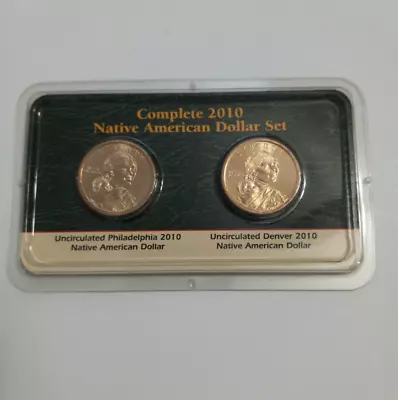 2010 Native American Dollar Uncirculated P And D Mint Complete Set • $12.99