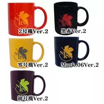 EVANGELION STORE Official NERV Mug Eva-00 Eva-01 Eva-02 Mark06 BlackxRed Japan • $29.80