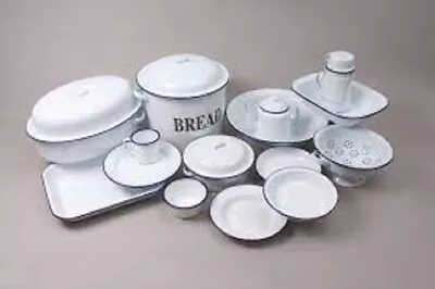 Falcon Traditional Enamelware - Ideal For Camping Or Baking - CHECK THEM OUT • £17.05