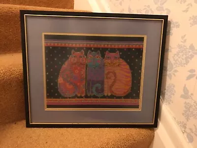 Laurel Burch Finished Cross Stitch Mounted And Framed  • £65