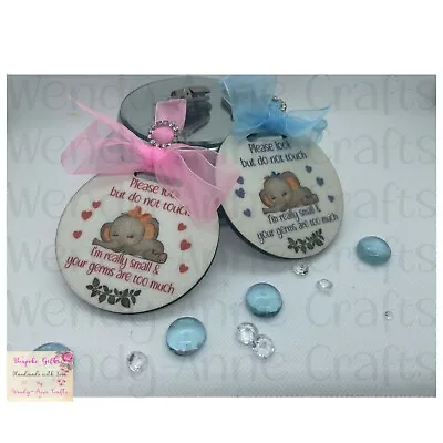 Baby Girl Baby Boy Pram Tag Keepsake Gift Pram Charm Germ Tag New Baby Gift • £8.99