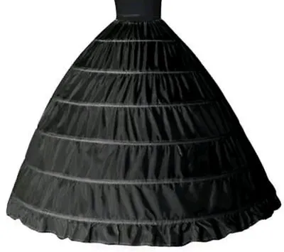 6 Layer Hoop Skirt Petticoat Black -usa Seller  • $50