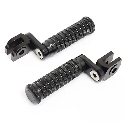 25mm Adjustable Front Foot Pegs Black For YZF R1 00-08 09 10 11 12 13 14 • $28.70