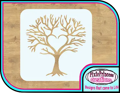 Tree Love Garden I Mylar 190 Stencil Reusable Crafts Airbrush Spray Paint Wall • £4.20