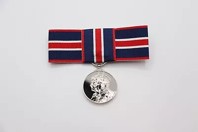 Official King's Coronation Medal Bow Mounted Full Size Medal King Charles III • £44.95